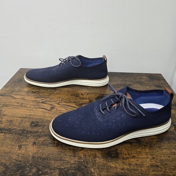 Cole Haan Original Grand Stitchlite Oxford Shoe Mens 10M C27960 Blue Oxford main image 5